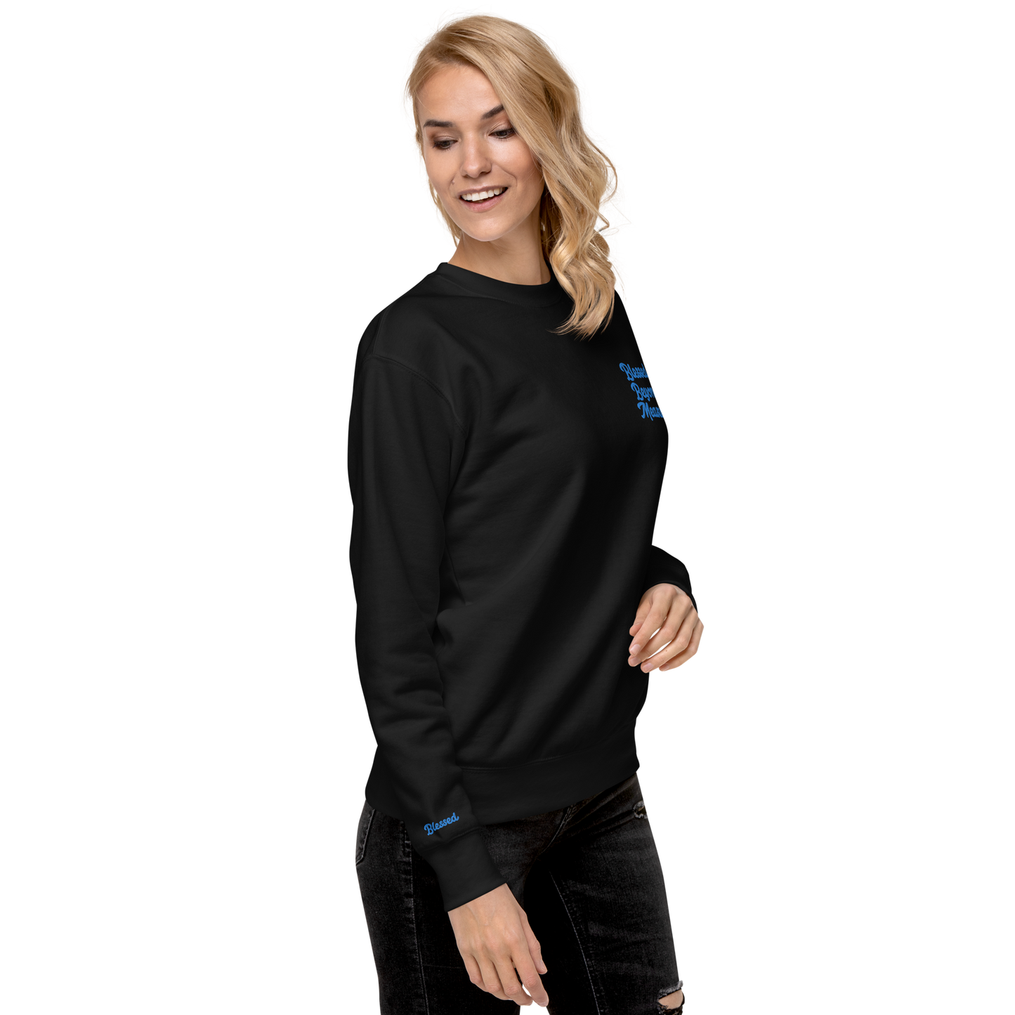 'Blessed beyond Measure' Embroidered Unisex Sweater