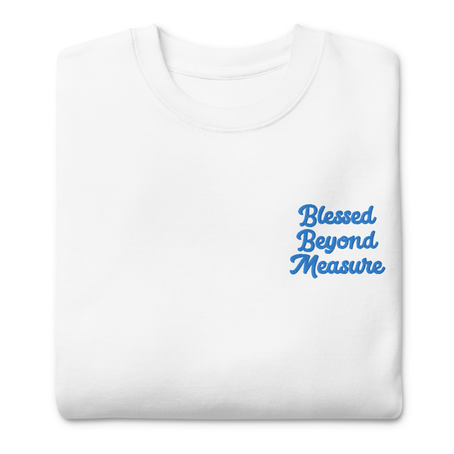 'Blessed beyond Measure' Embroidered Unisex Sweater