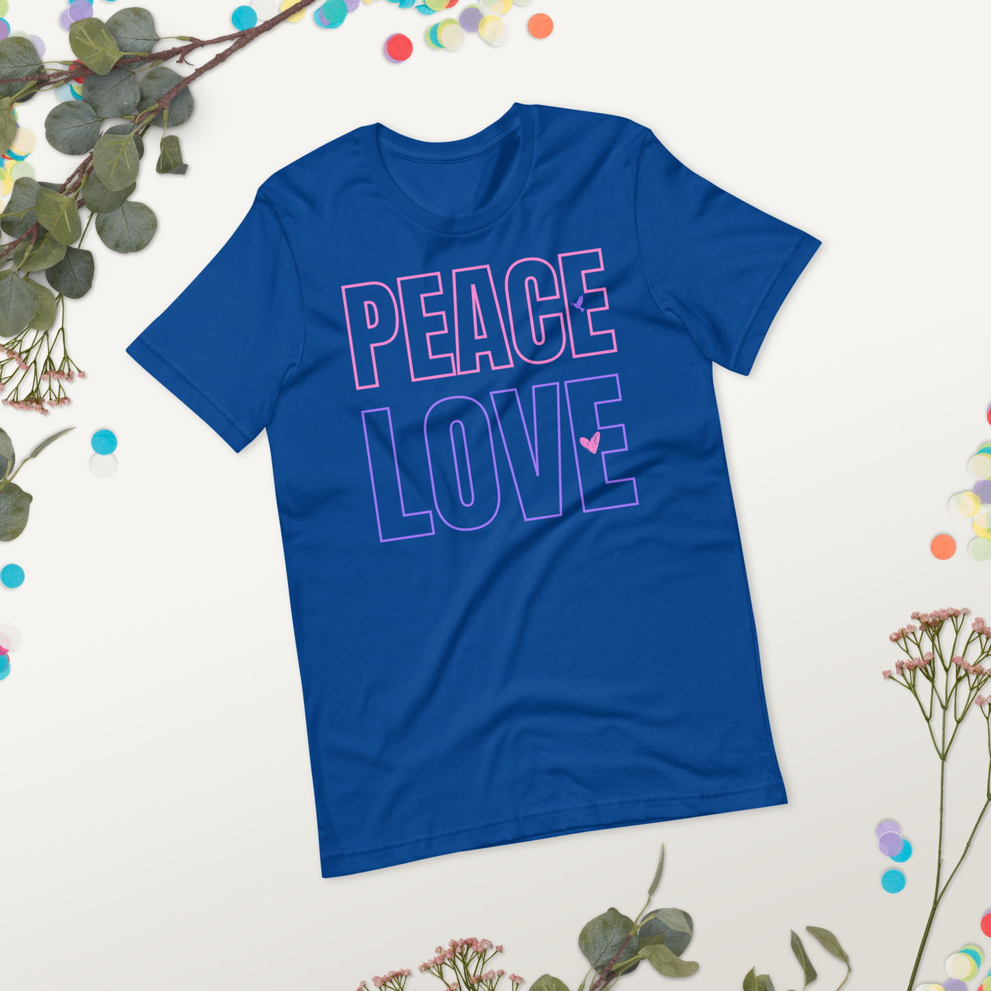 "Peace & Love' Unisex T-Shirt