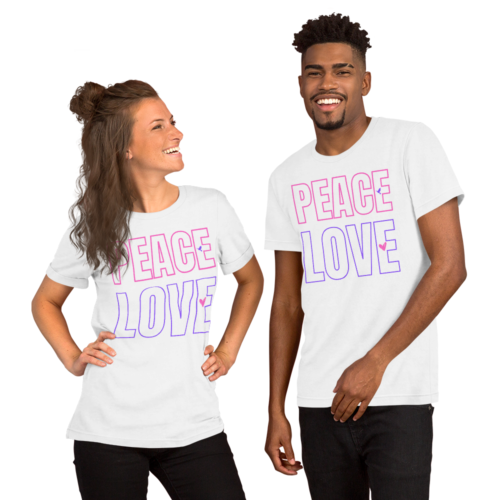 "Peace & Love' Unisex T-Shirt