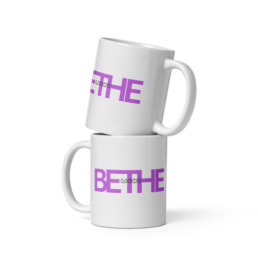 'Be The Light' White Glossy Mug