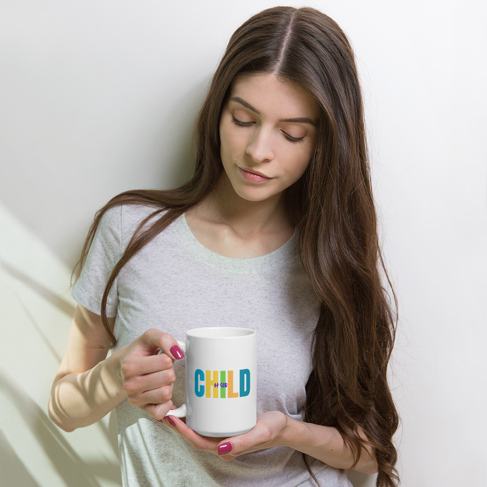 "Child of God' White Glossy Mug